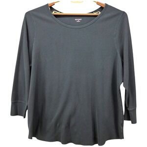 Old Navy Womens Waffle Knit Thermal Shirt Size 4X Undershirt Warm Cozy Oversized